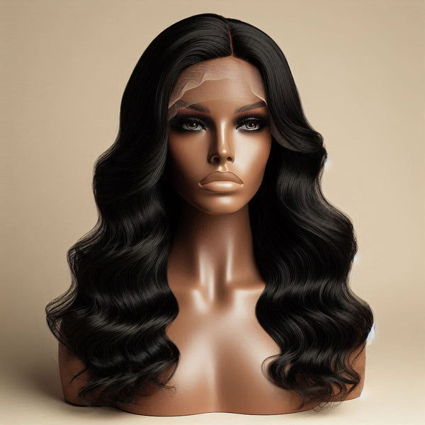 Raw Human HD Lace Front Wig Body Wave 13"6